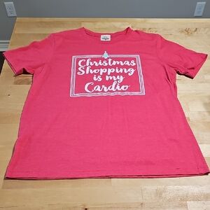 3 for $20 | 🛍️ atx mafia. "Christmas Shopping is my Cardio" T-Shirt | Size L ❤️